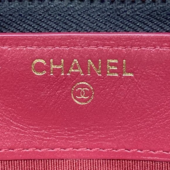 Auth CHANEL CHANEL 19 long zipped wallet AP1063 Black Lambskin Long Wallet - Picture 5 of 13